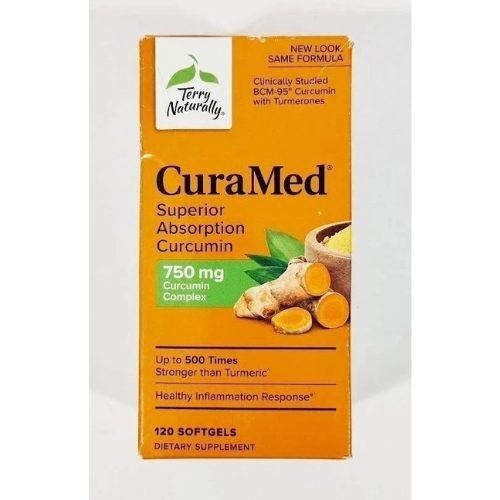 Terry Naturally CuraMed Superior Absorption 750mg Curcurmin Complex 120 Softgels New