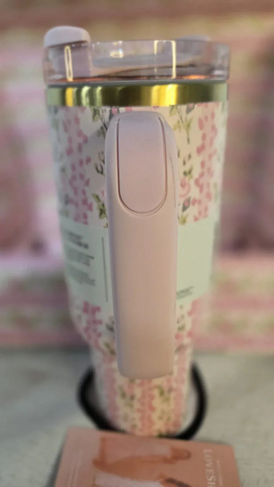 STANLEY FLORAL PINK 40 OZ TUMBLER New