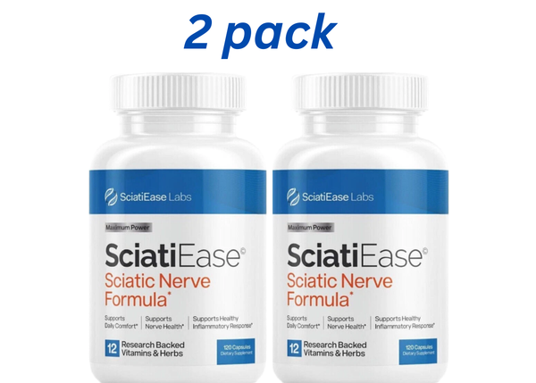 2  PACK Sciatic Ease Nerve Formula - Nervous System Health, Antioxidant