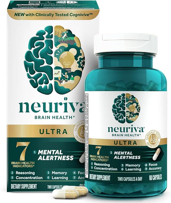 Brain Health Support Formula | Cognitive Wellness & Mental Performance Supplement | 60 Capsules