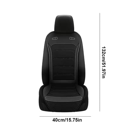 12V/24V Summer Cooling Car Seat Cushion Front Seat Cooled Seat Cover with Intelligent Fans Breathable Ventilated Seat Cushion