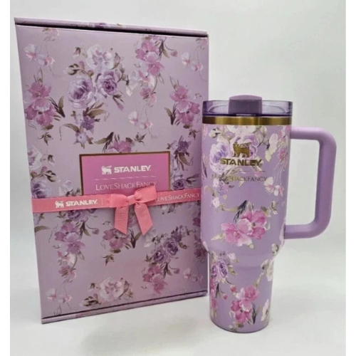 STANLEY x Love Shack Fancy Happy Thoughts Tumbler 40oz Purple Mothers Day