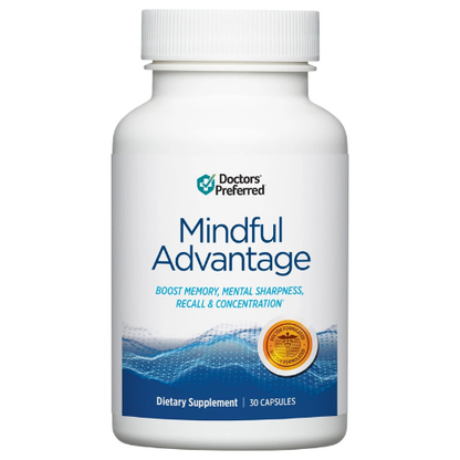 DOCTORS' PREFERRED Mindful Advantage Think Faster Brain Memory Supplements 30Cap  New