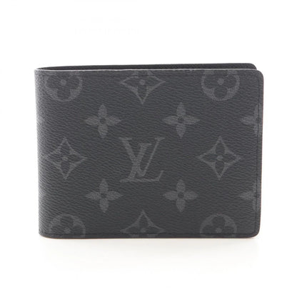 LOUIS VUITTON Portefeuille Multiple wallet M61695 Monogram eclipse Black LV