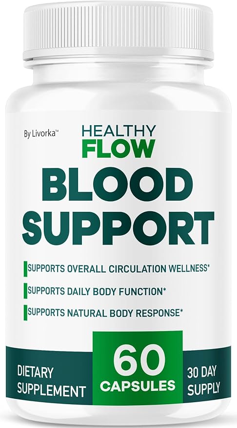 Blood Circulation Support Capsules – Daily Wellness & Vitality Supplement | Maximum Strength Formula | 60 Capsules