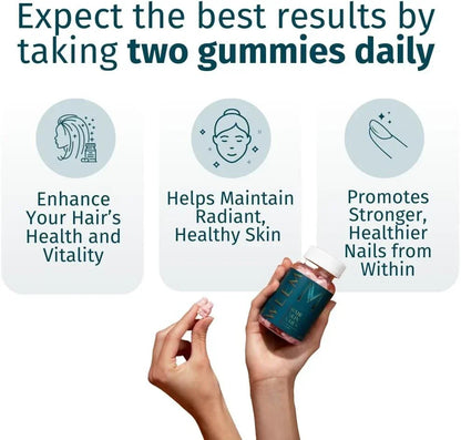 Hair, Skin & Nails Gummies – Vegan Biotin Support | Beauty Vitamins