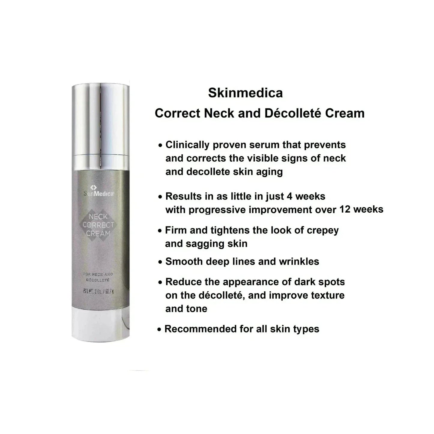 SkinMedica Neck Correct Cream 2 oz. Neck And Chest Treatment New and sealed box.