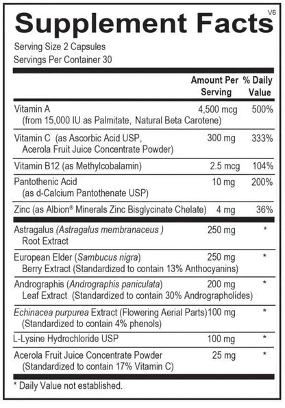 Viracid  Immune Support Supplement Capsules | Daily Wellness & Immune Health Formula | 60 Capsules