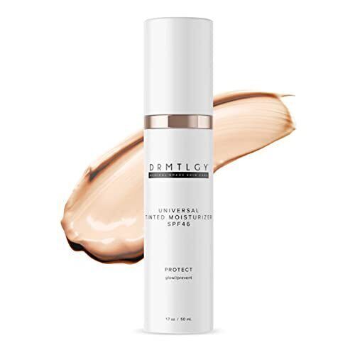 DRMTLGY Universal Tinted Moisturizer SPF 46 – 1.7 Ounce (Pack of 1), Dewy